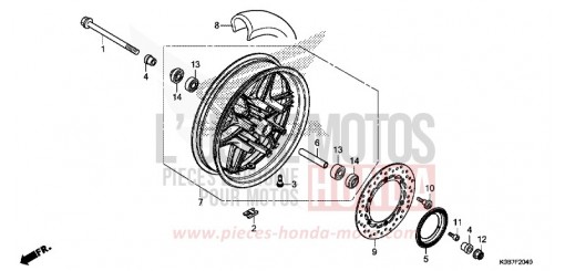 ROUE AVANT NSS300AK de 2019